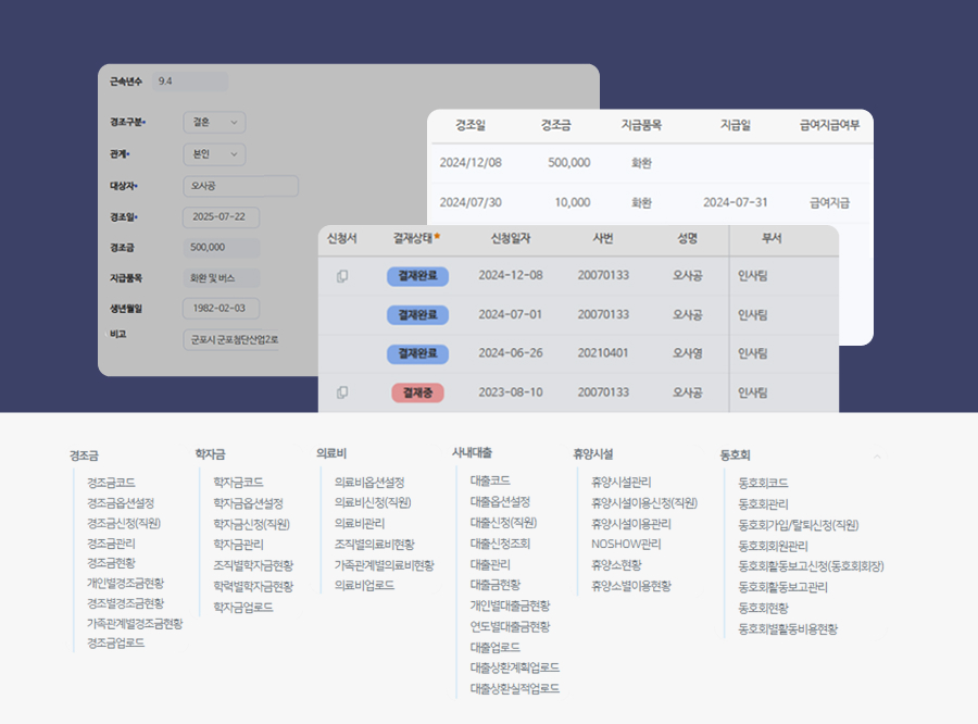 신청만 하면, 현황 관리와 데이터 처리까지 한 번에!